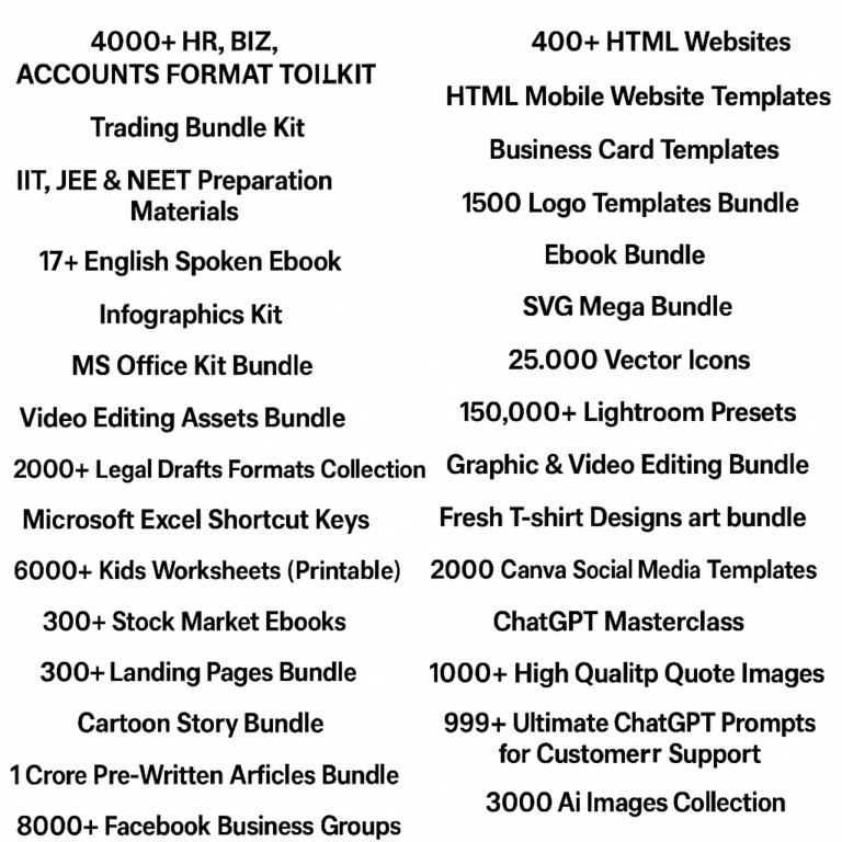 Digital Product Listing Bundle